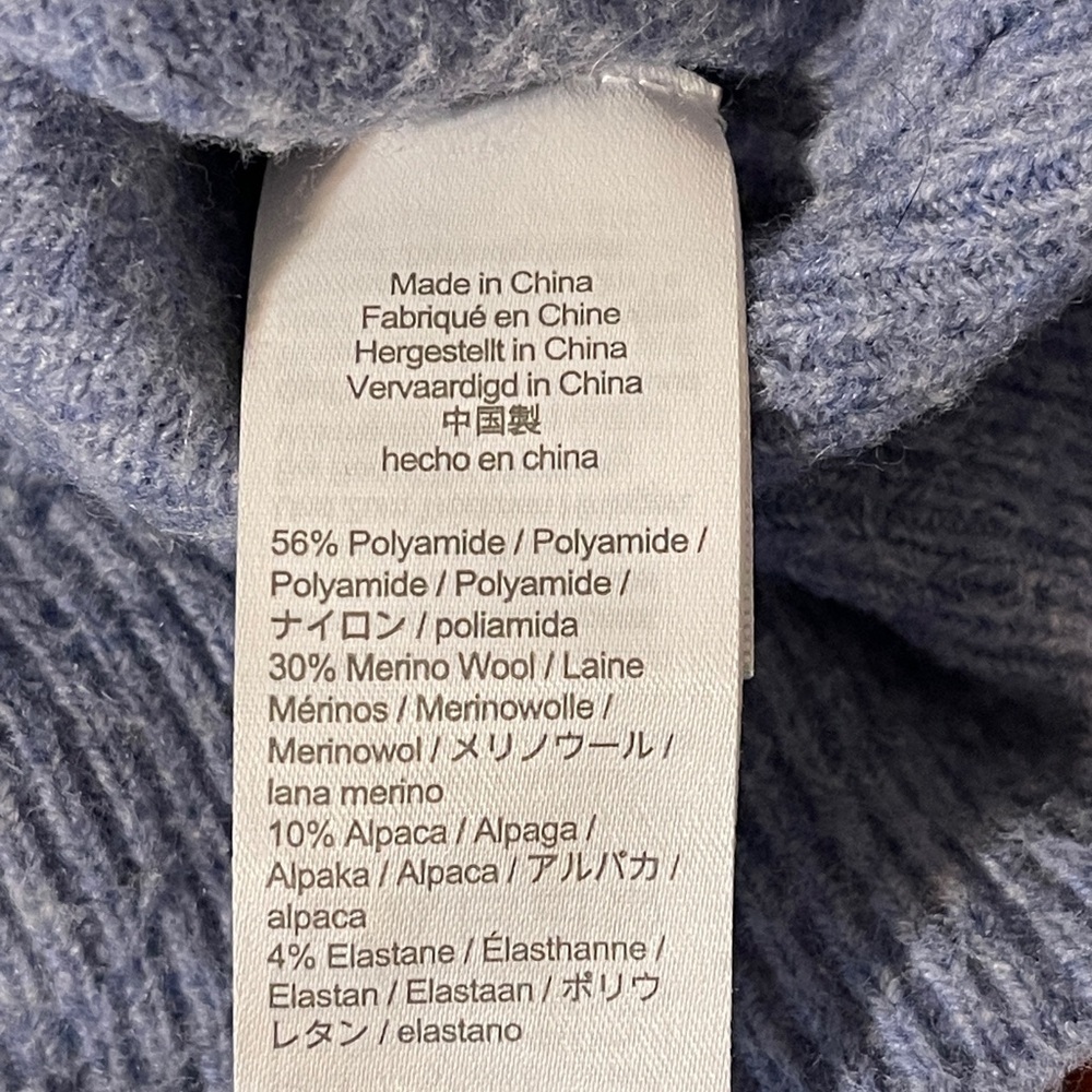 J. Crew Gray Merino Wool Alpaca Blend Sweater Pullover Cozy Grunge Preppy Large - Picture 5 of 11